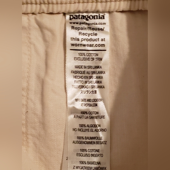 Patagonia Men's Funhoggers 100% Cotton Undyed Natural Shorts Size:Sm - Picture 12 of 13